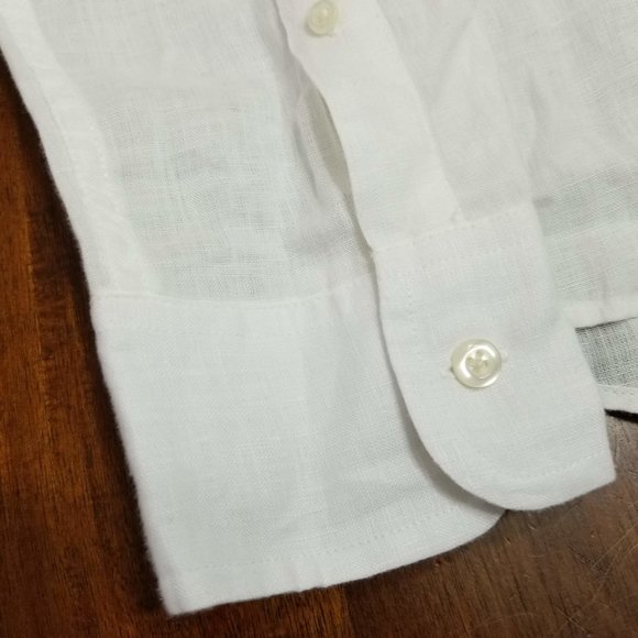 J.Crew Long Sleeve Button Down - White Linen - Sli - Picture 4 of 10
